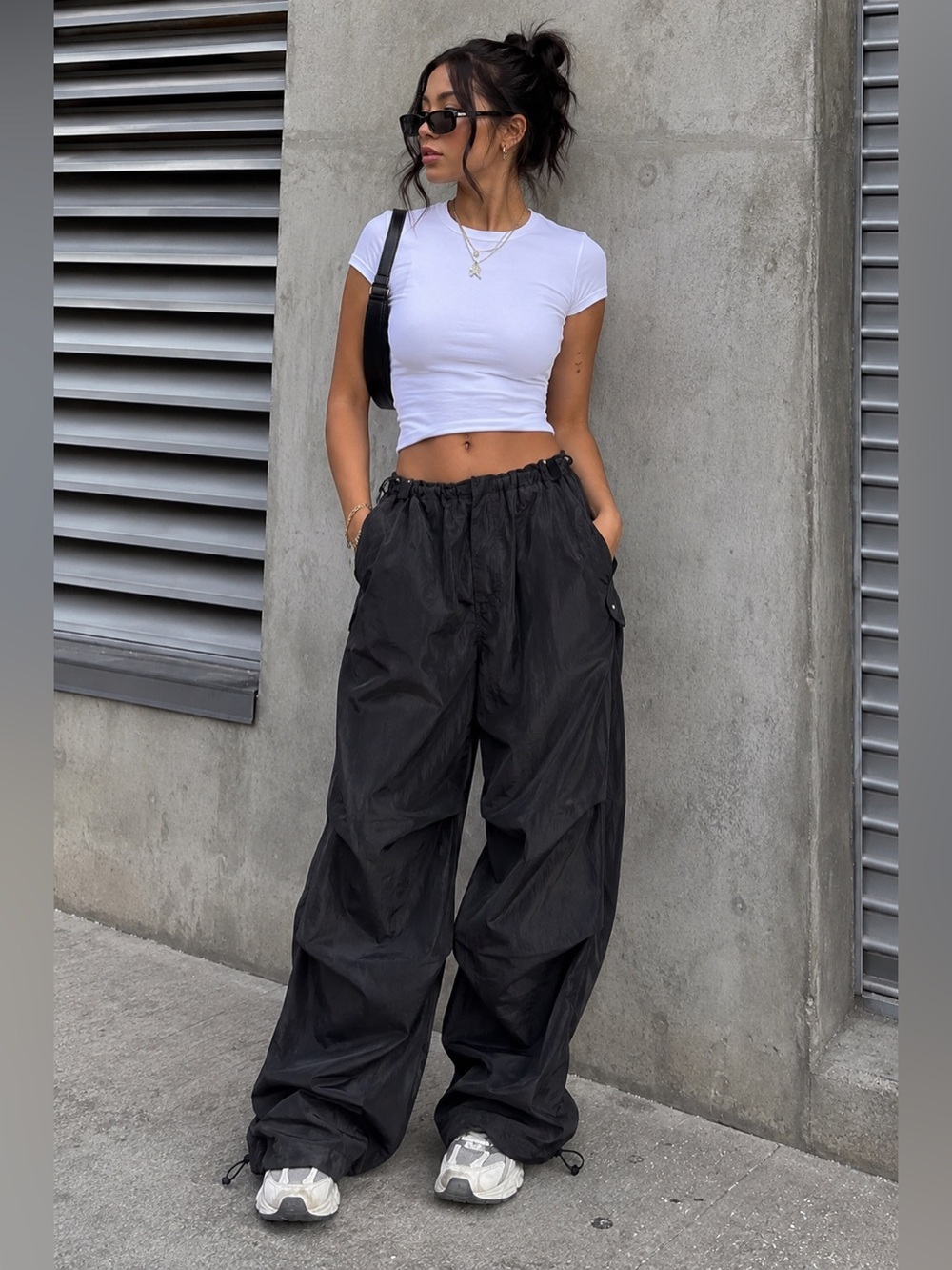 Pacsun Shine Low Rise Parachute Pants